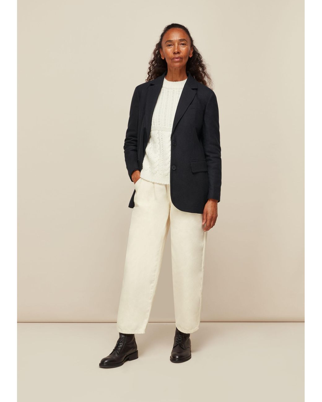 Whistles Natural Statement Blazer