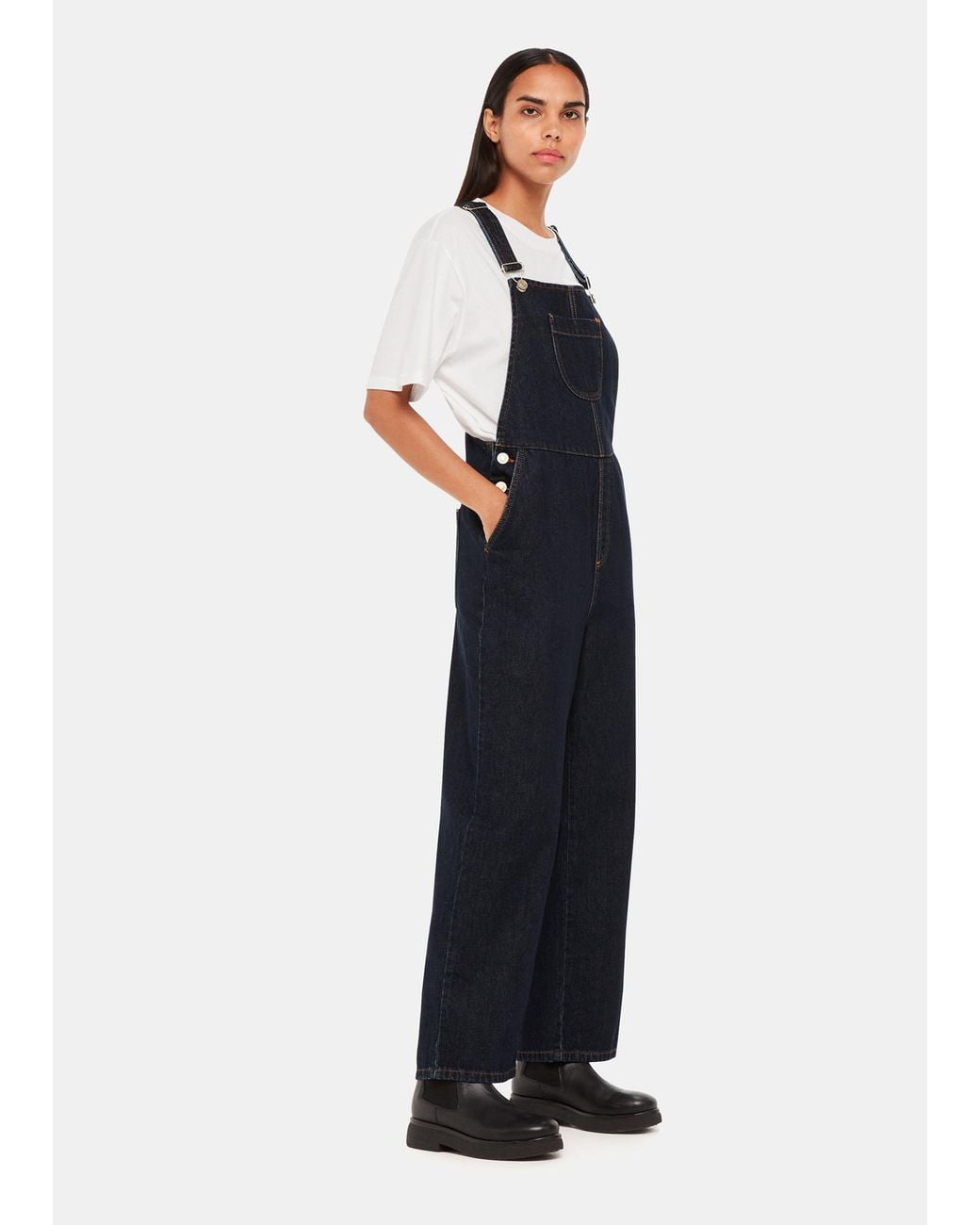 Whistles Blue Leni Dungaree