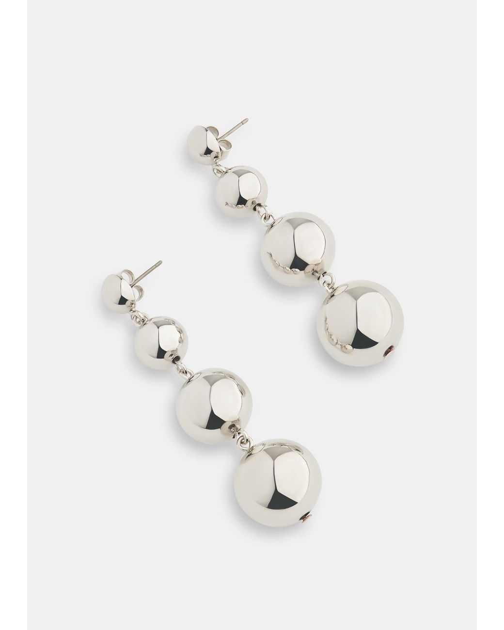 Whistles White Sphere Drop Earring