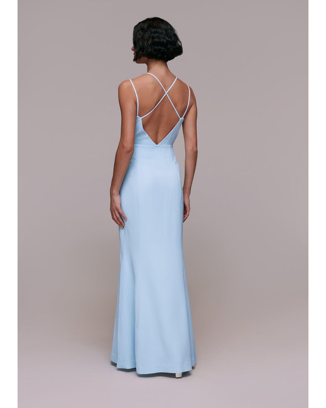 Whistles Blue Emily Maxi Dress