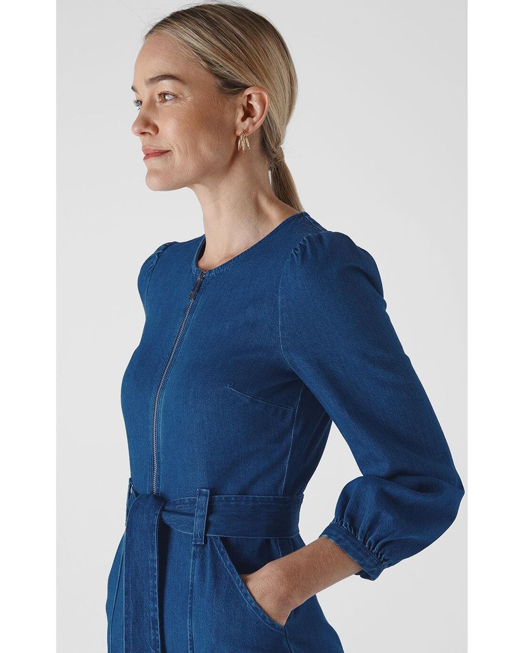 whistles denim jumpsuit