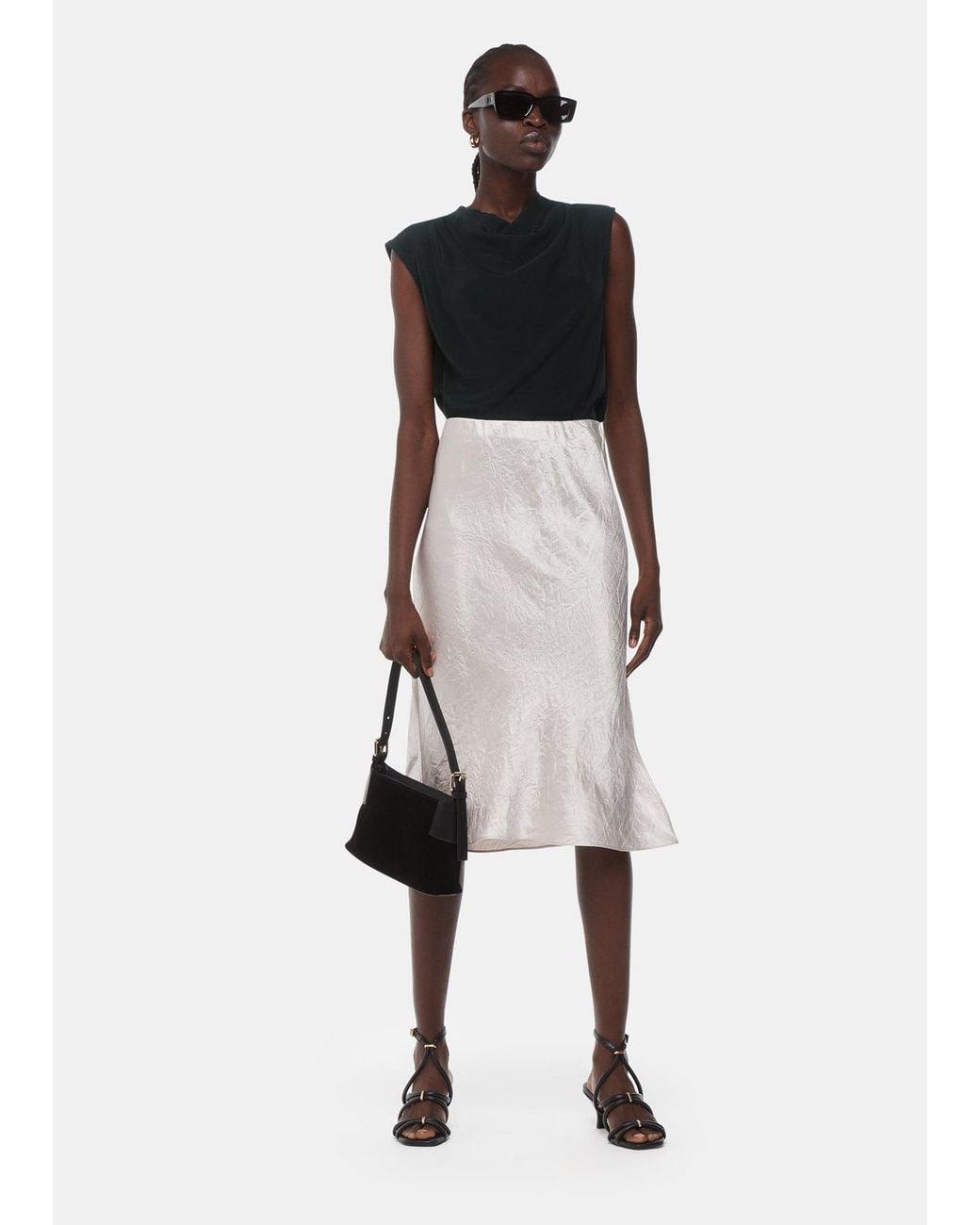 Whistles Natural Textured Sleeveless Tank