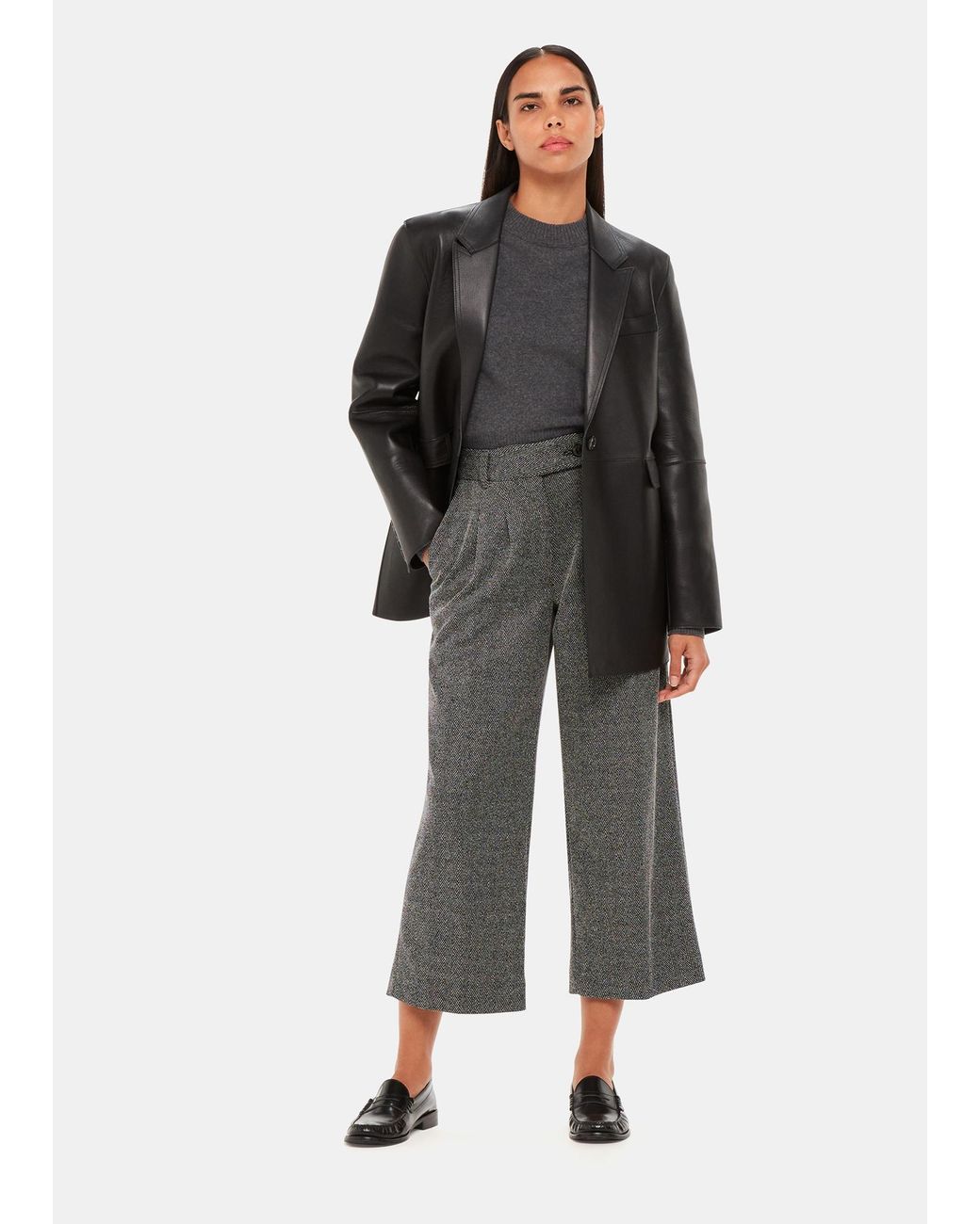 Whistles Black May Cropped Trouser