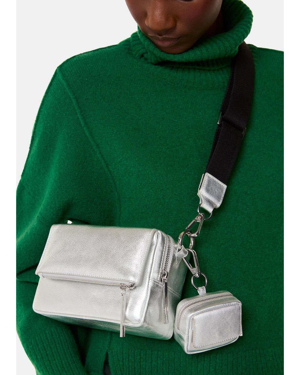 Whistles Green Bibi Keyring
