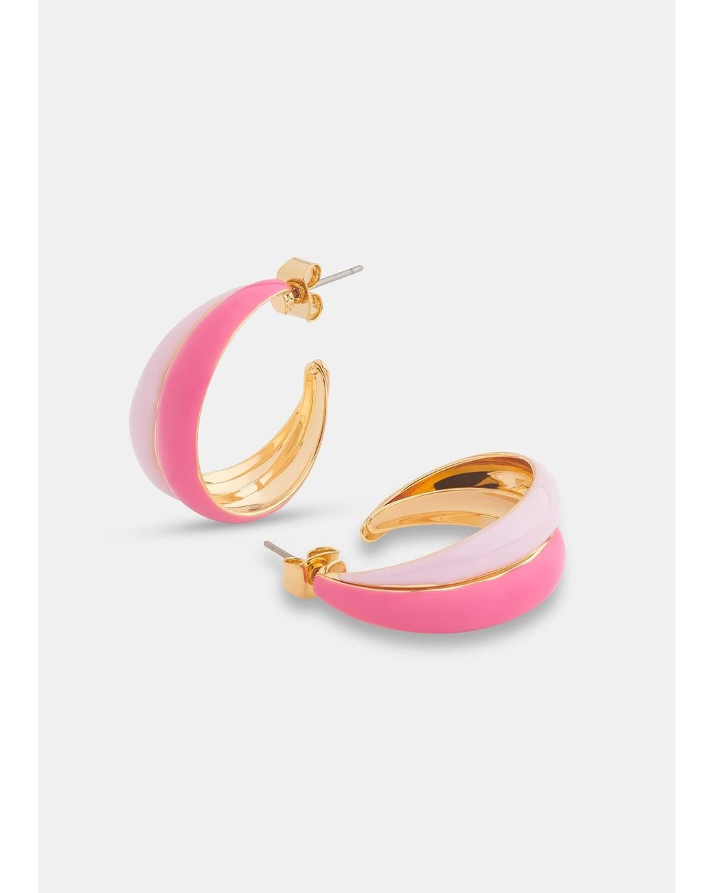 Whistles Pink Double Enamel Hoop
