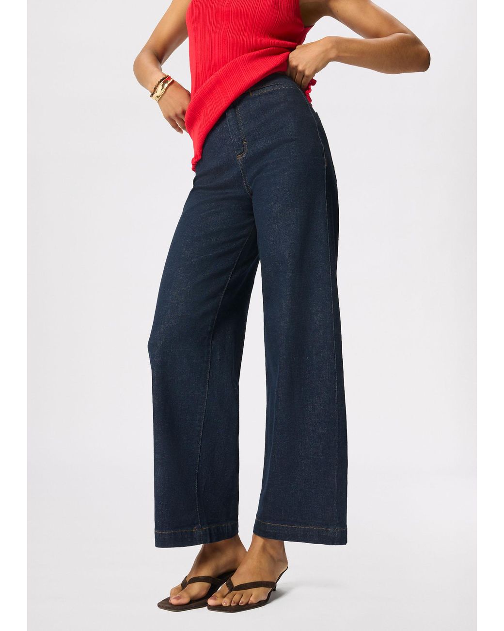 Whistles Red Stretch Full Length Jean