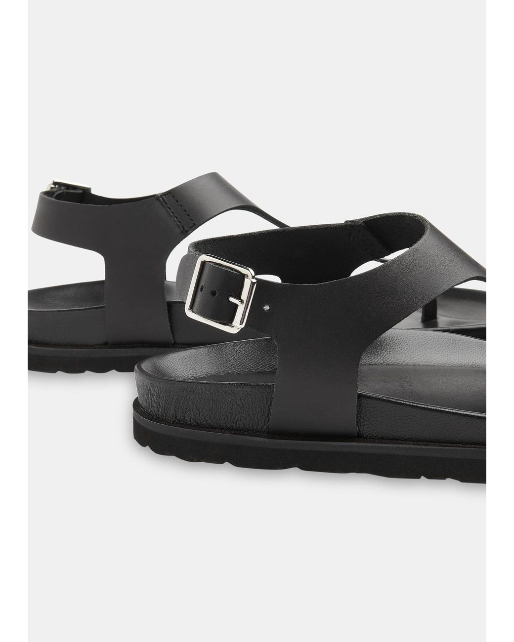 Whistles Gray Simmi Toe Post Sandal
