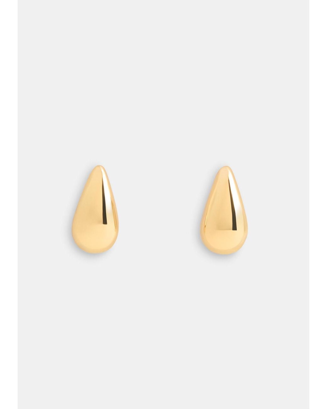 Whistles White Mini Teardrop Stud Earring