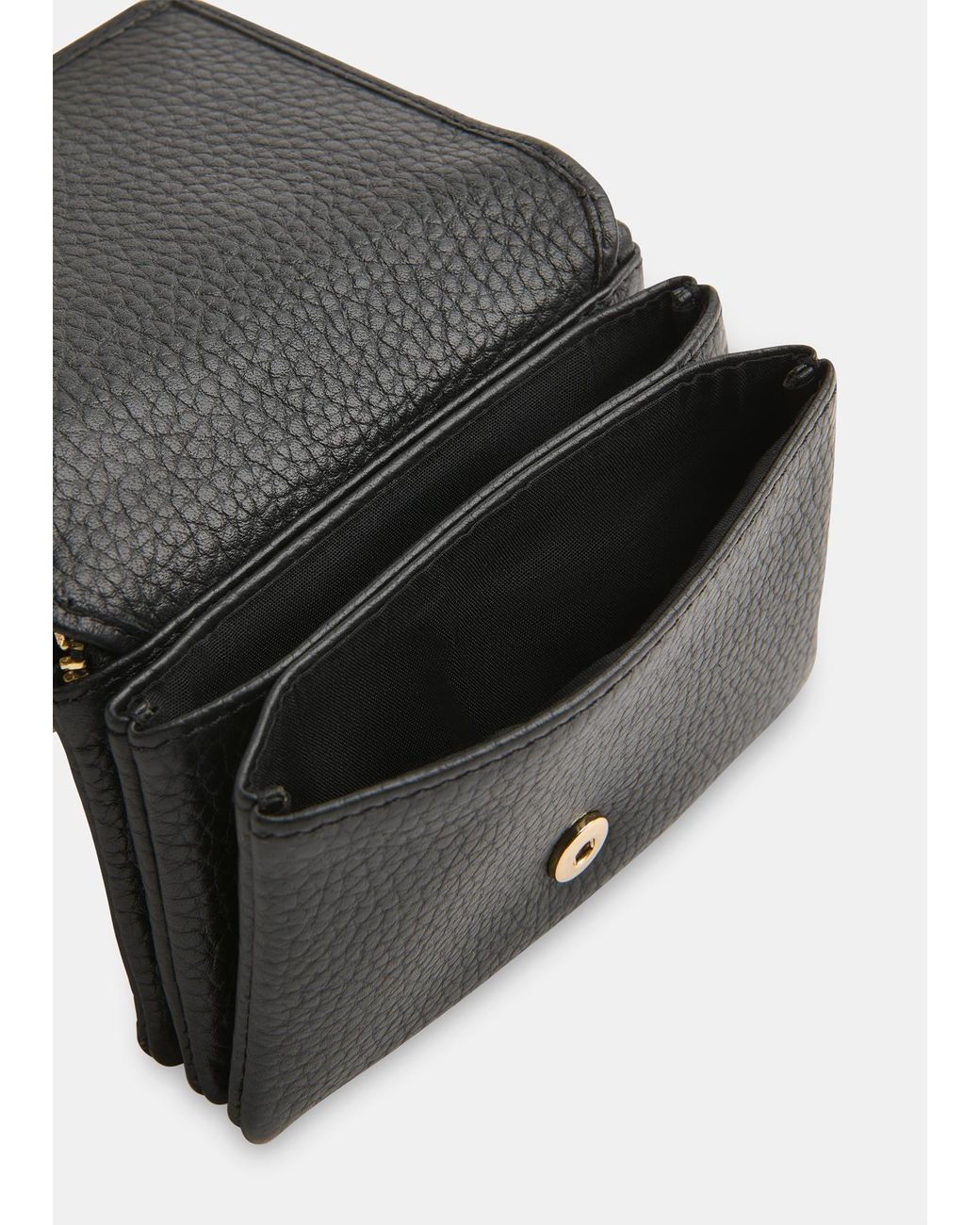 Whistles Black Eli Triple Pouch Compact Purse