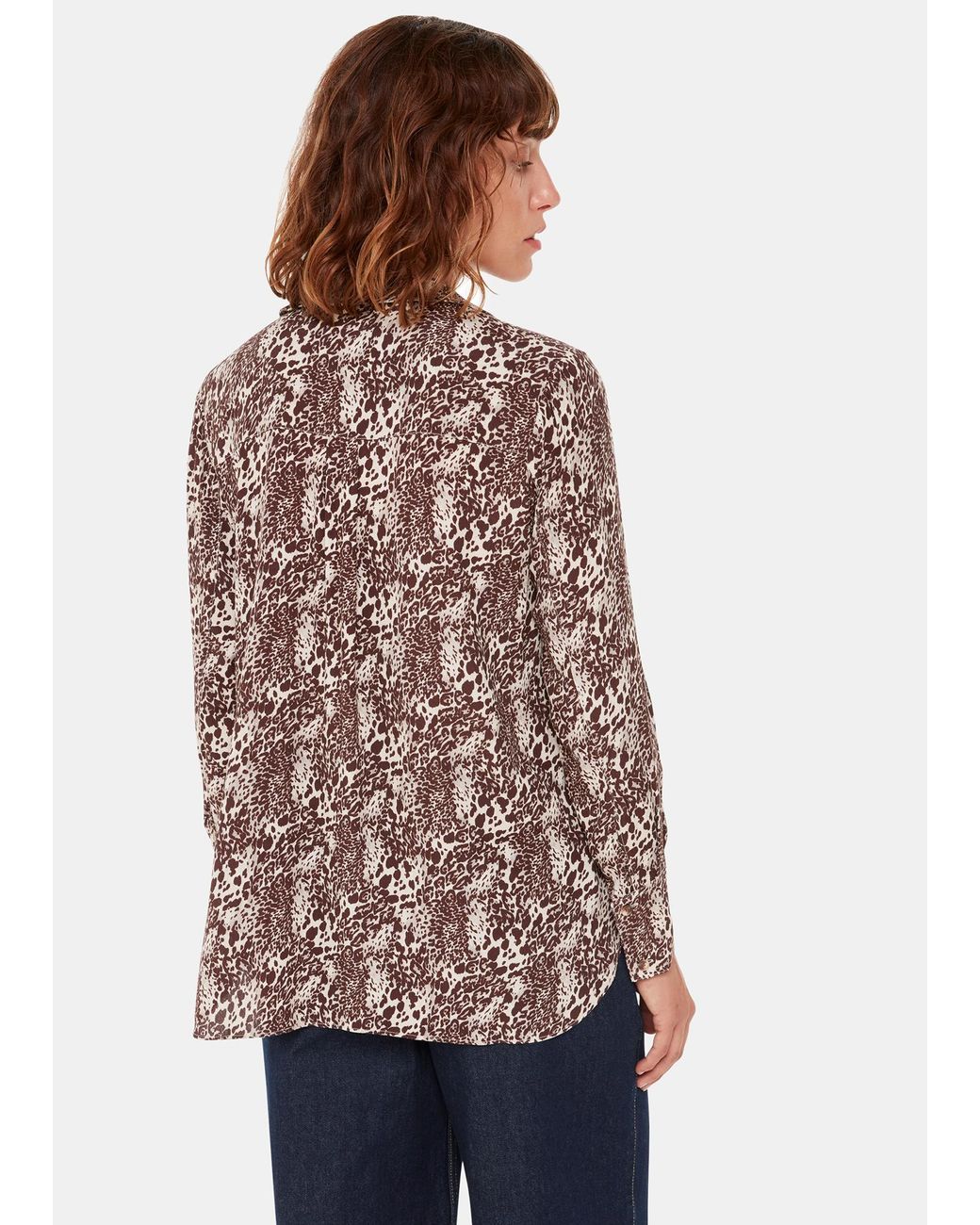 Whistles Multicolor Micro Leopard Print Shirt