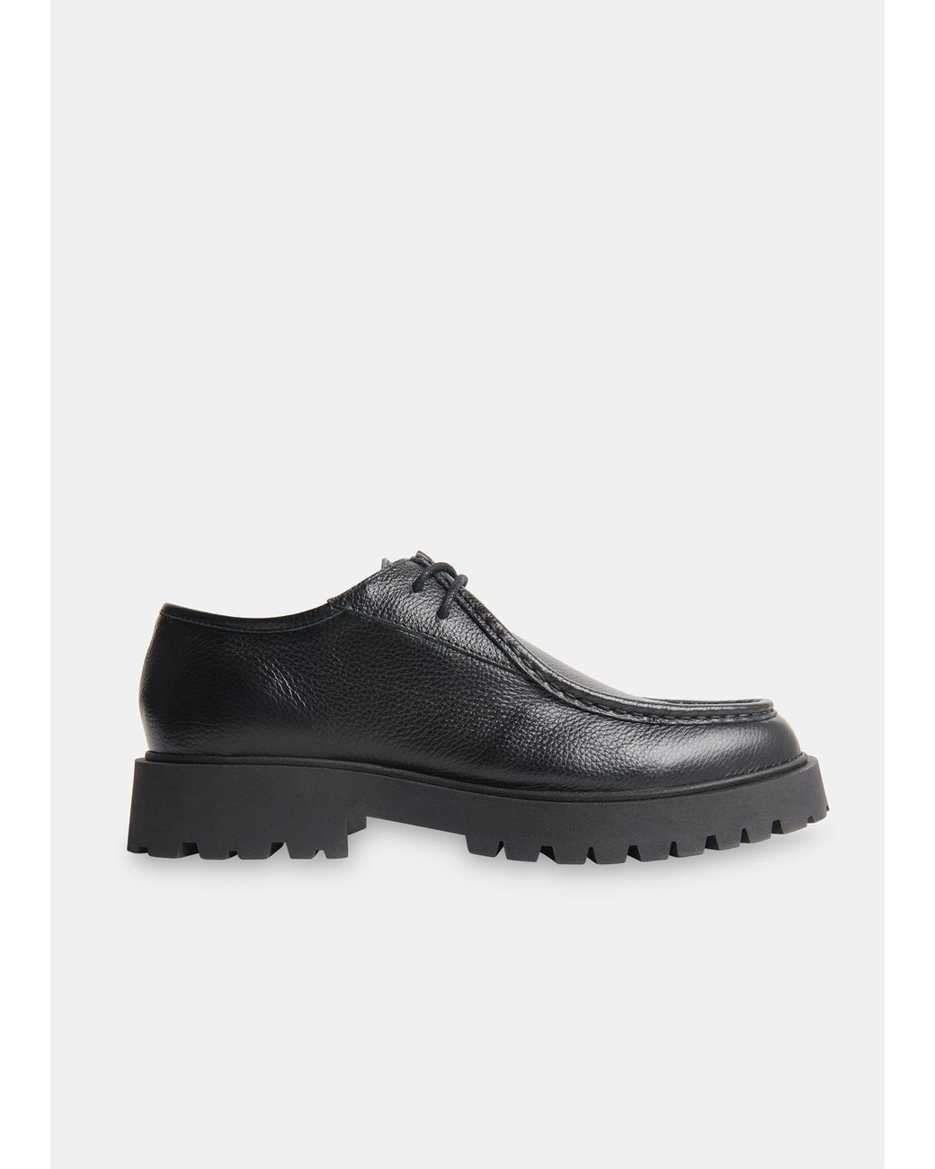 Whistles Black Chunky Lace Up Shoe