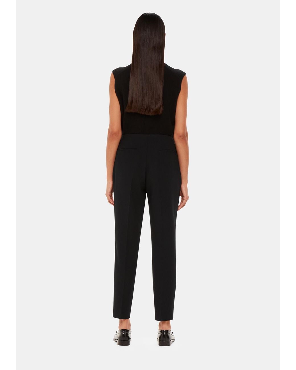 Whistles Black Ella Essential Trouser