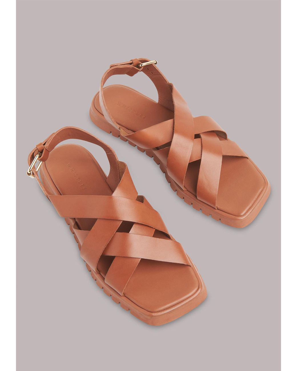 Whistles Pink Ren Woven Sandal