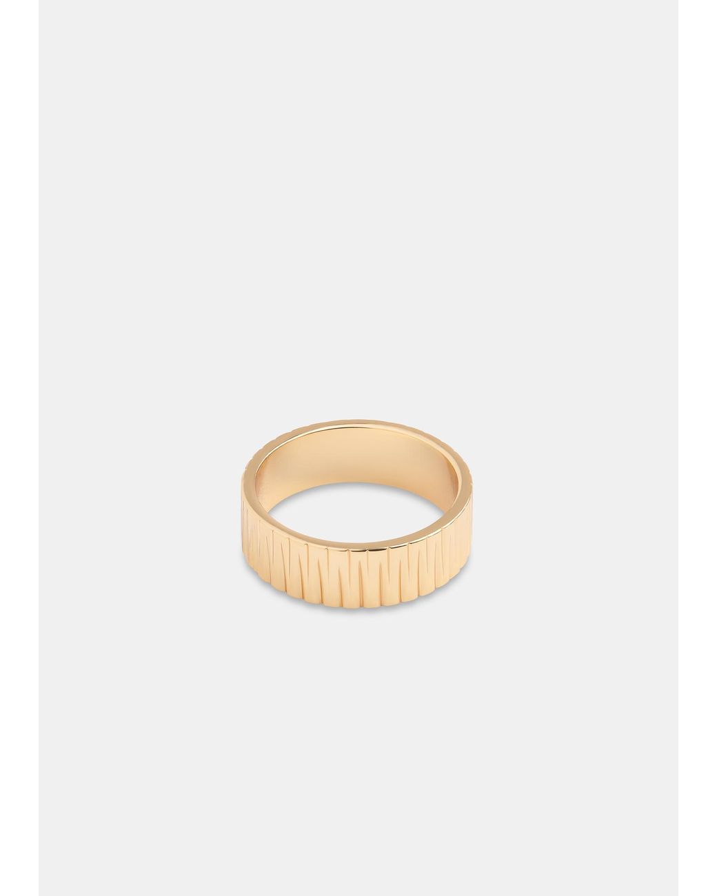 Whistles White Textured Ring