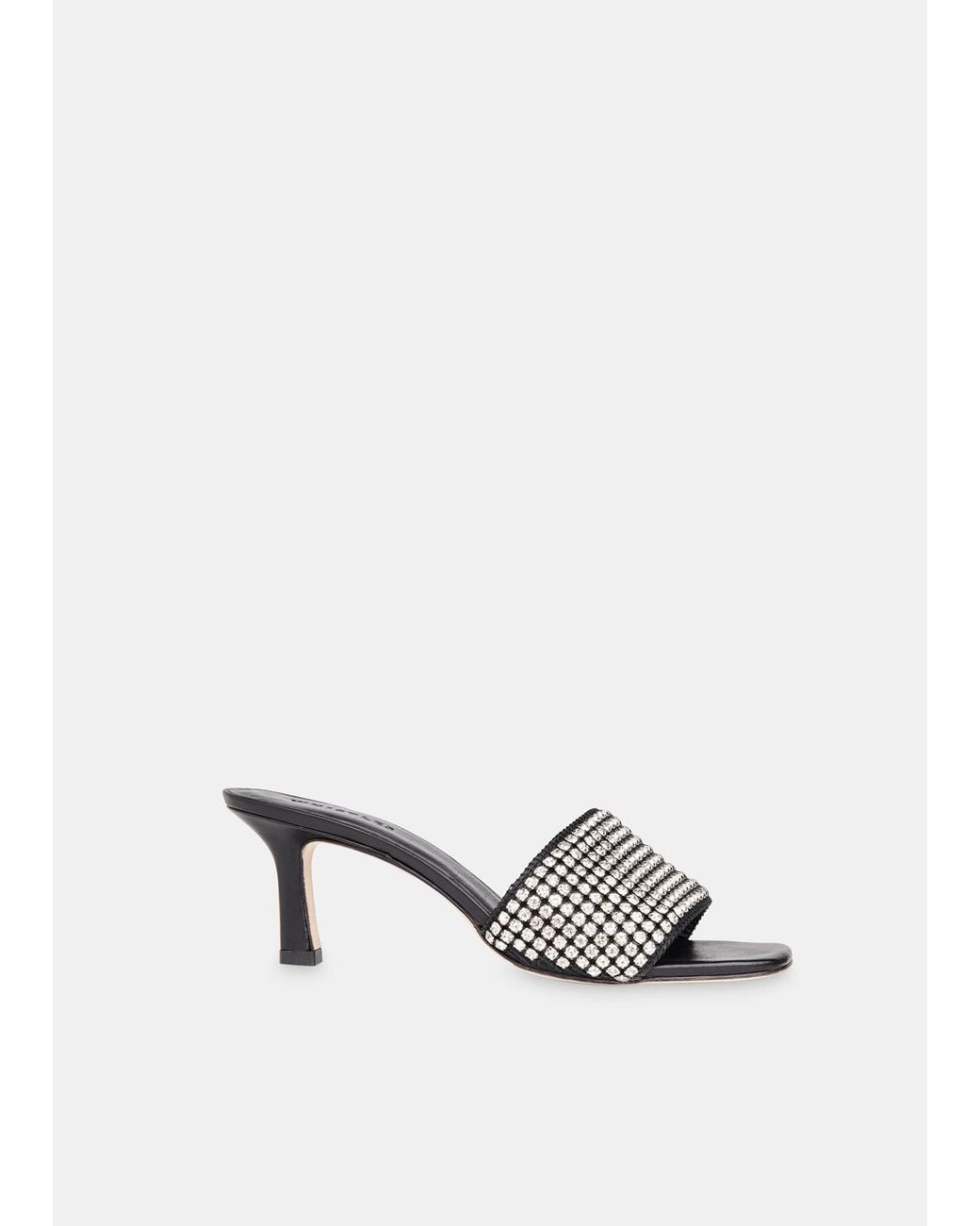 Whistles White Adella Diamante Slip On Mule