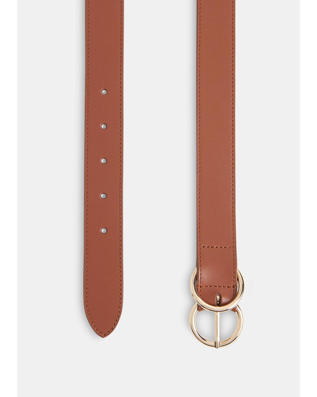 Whistles Natural Double Ring Buckle Belt