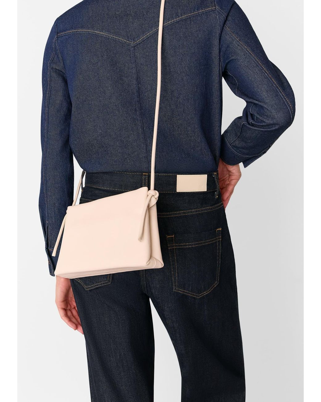 Whistles White Amity Triple Pouch Bag