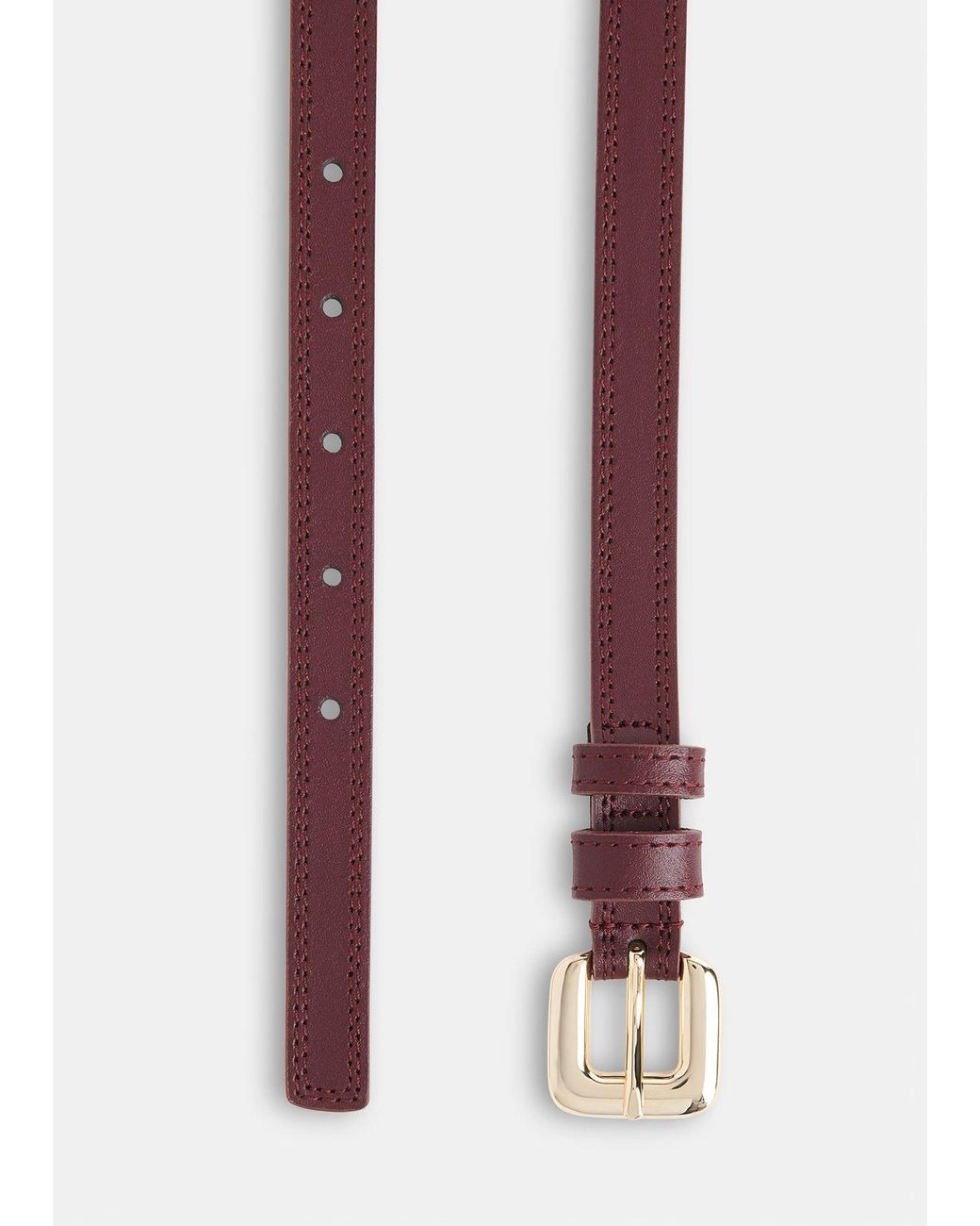 Whistles Black Square Buckle Belt