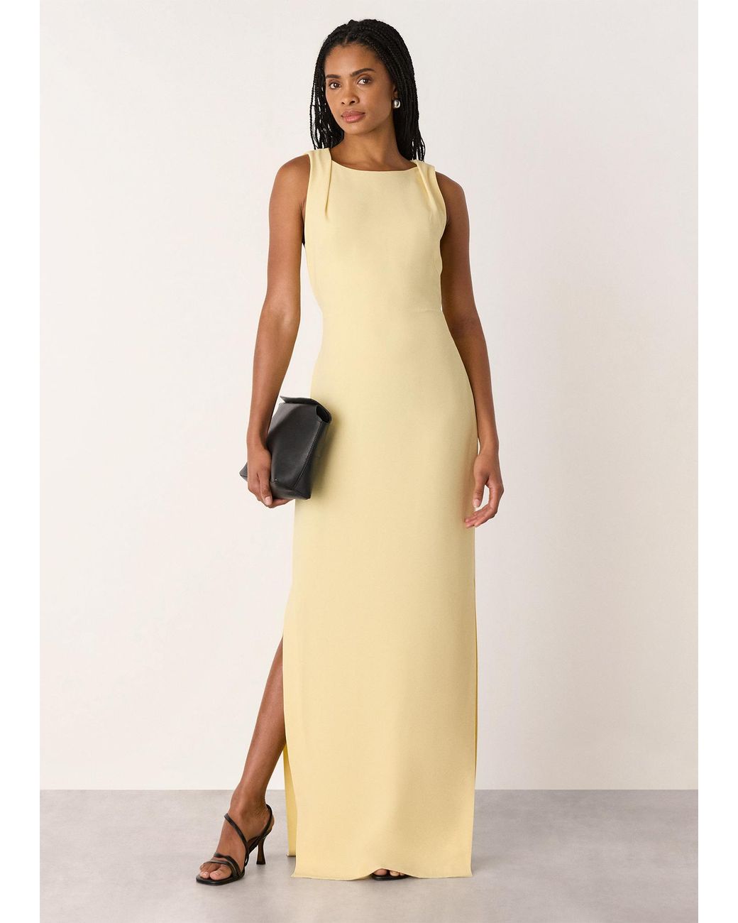 Whistles Natural Tie Back Maxi Dress