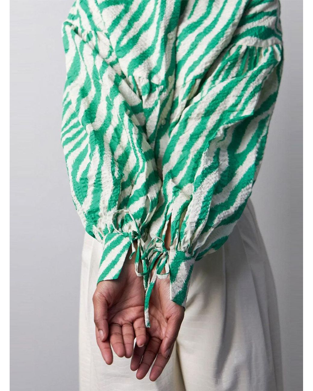 Stella Nova Alison Shirt in Green | Lyst