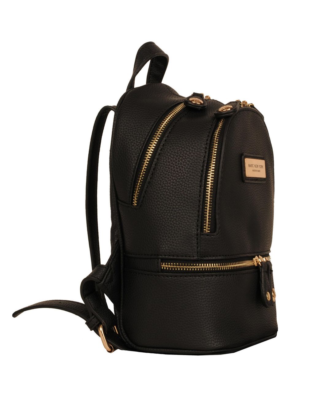 Wilsons Leather Marc New York Mini Zip Around Faux-leather Backpack in  Black | Lyst
