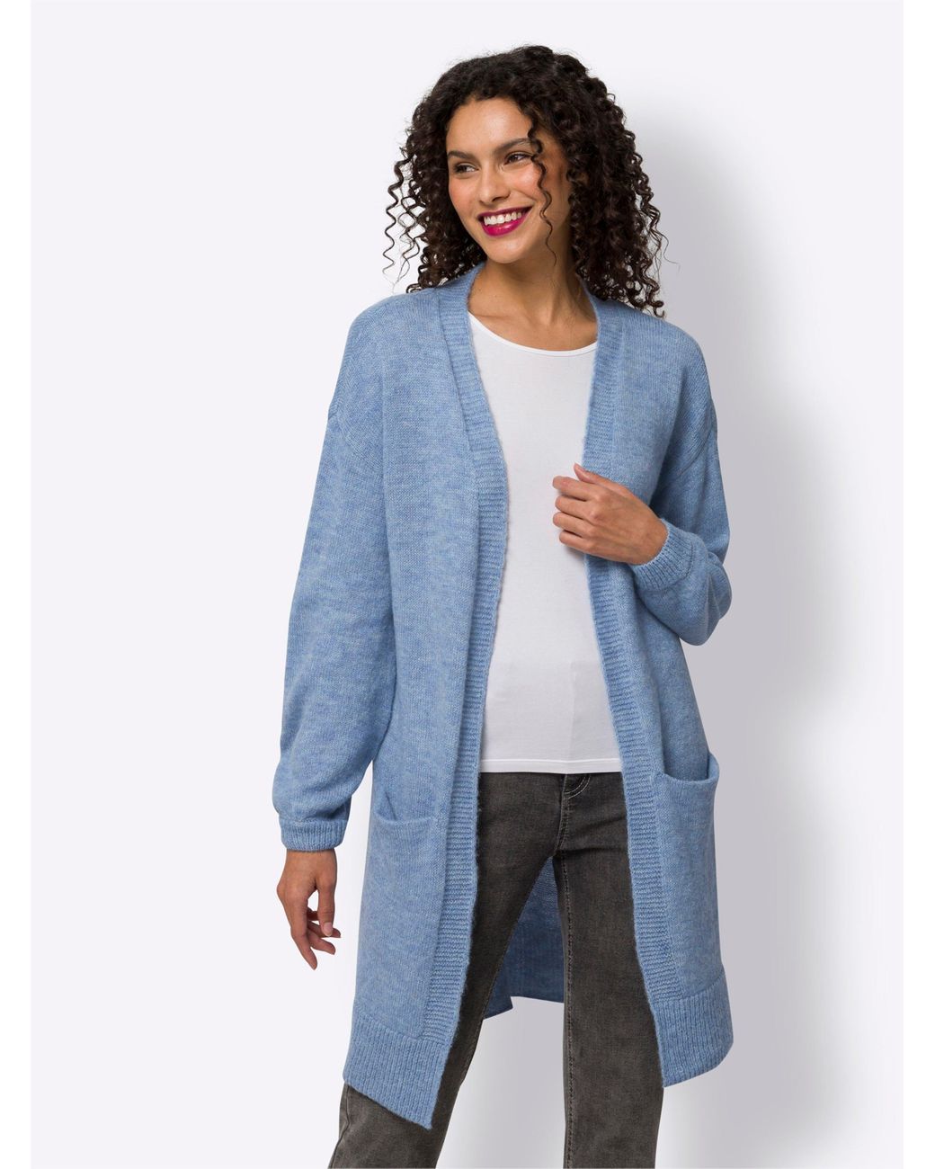 heine Strickjacke in Blau Lyst DE