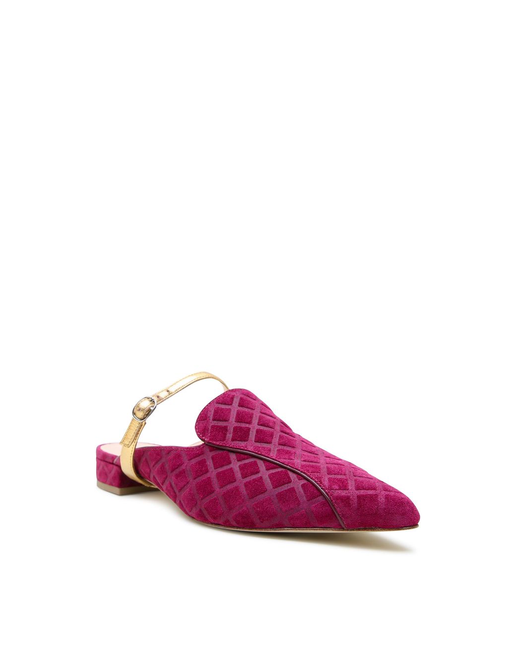 Alterre Purple Malbec Puff Twiggy Pointed Loafer