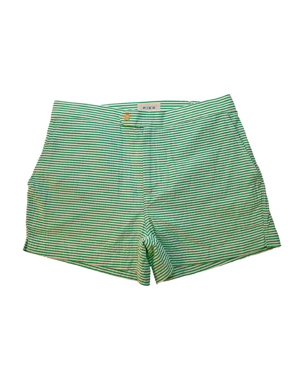 Pier Sicilia Green Luchino Seersucker for men