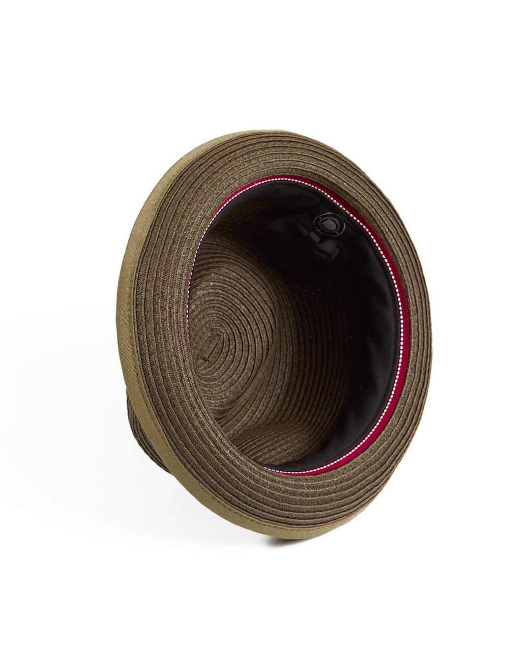 Dasmarca Hats Brown Dasmarca Andy Short Brim Trilby Retro Summer Skimpy Brim Straw Braided Hat for men