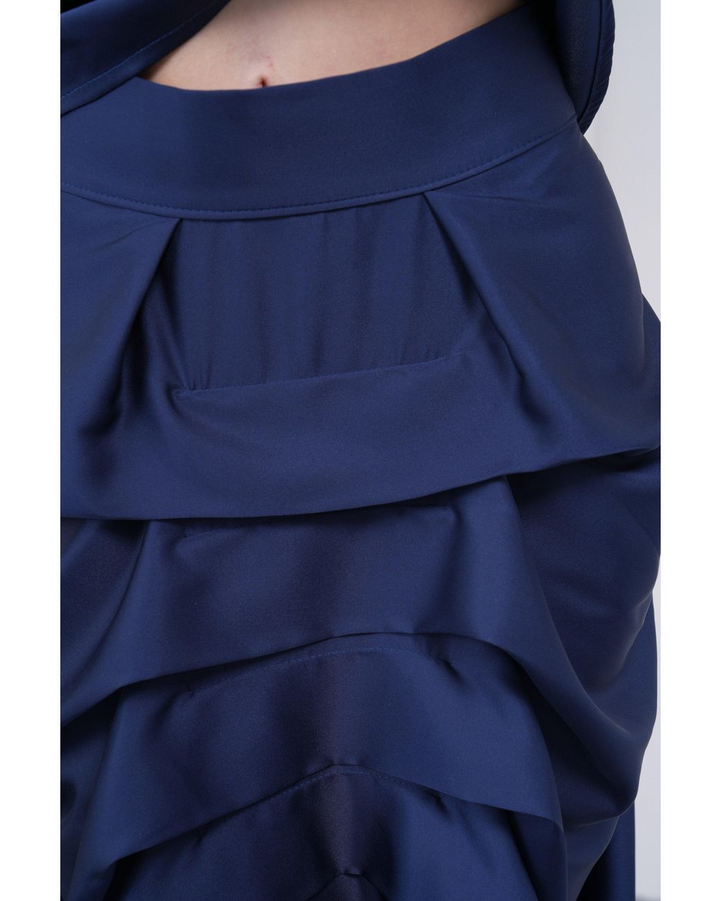 Lumina Eligma Blue The Vanguard Skirt Silk