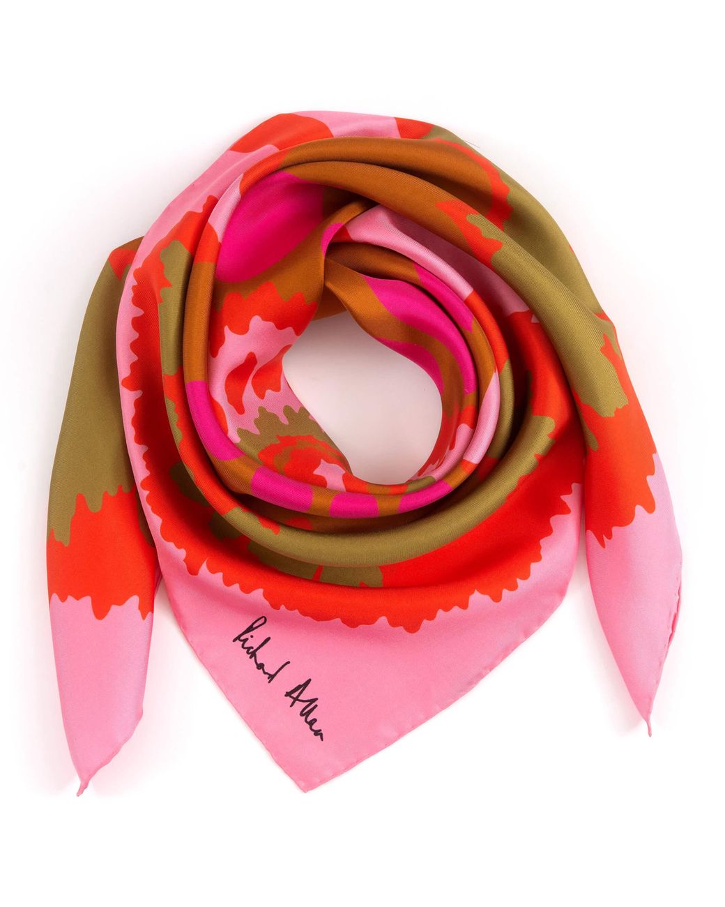Richard Allan London Multicolor Elsa Silk Scarf