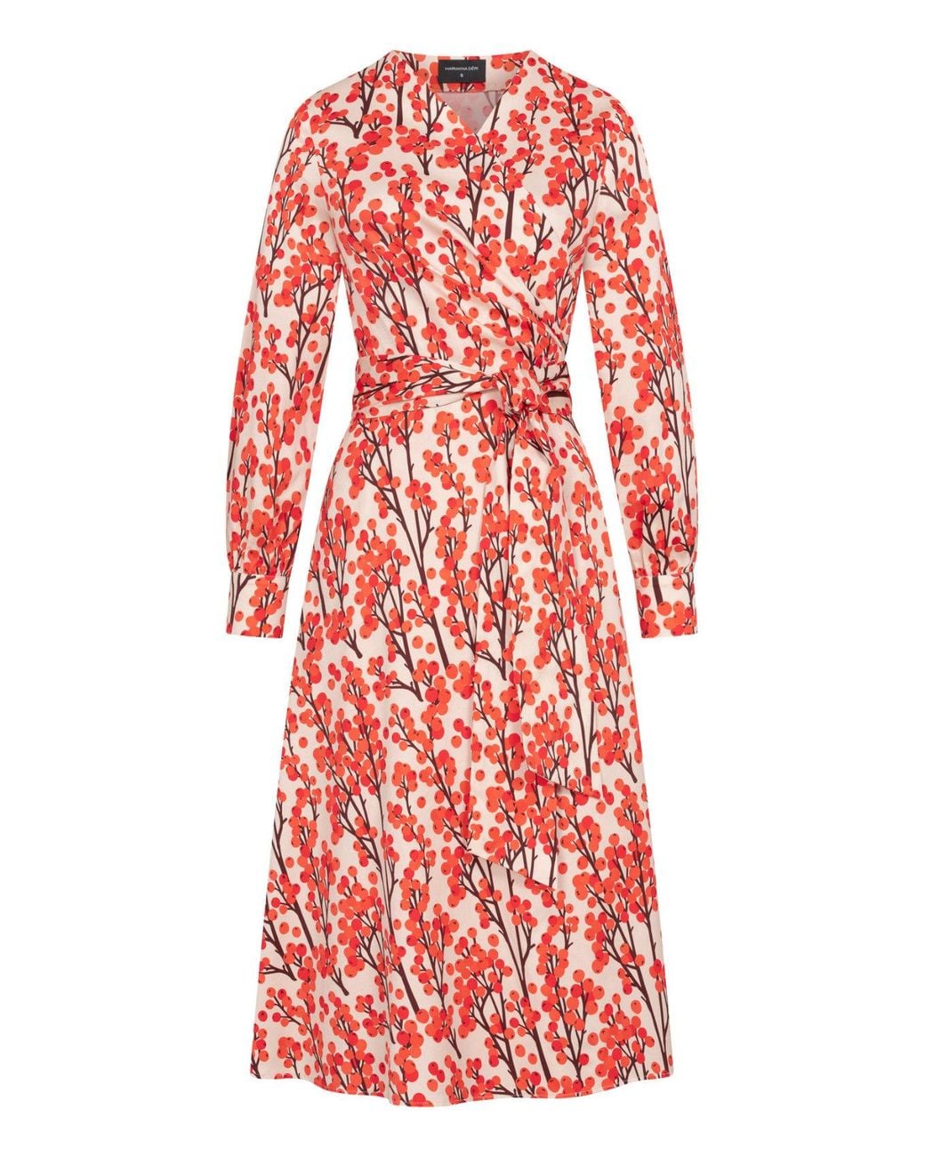 Marianna Déri Red Sea Buckthorn Wrap Dress