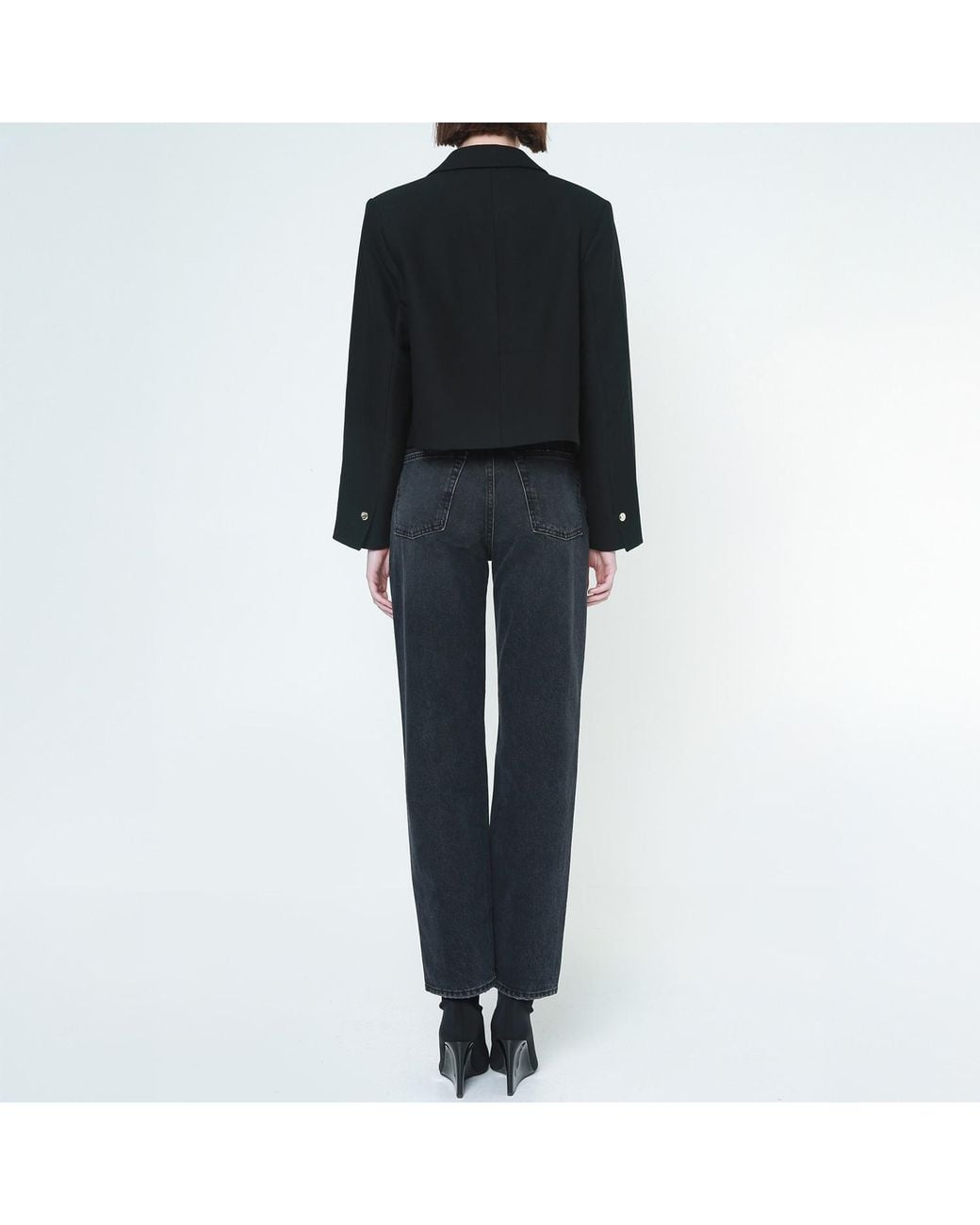 NOEND Blue Slacker Low Rise Relaxed Straight