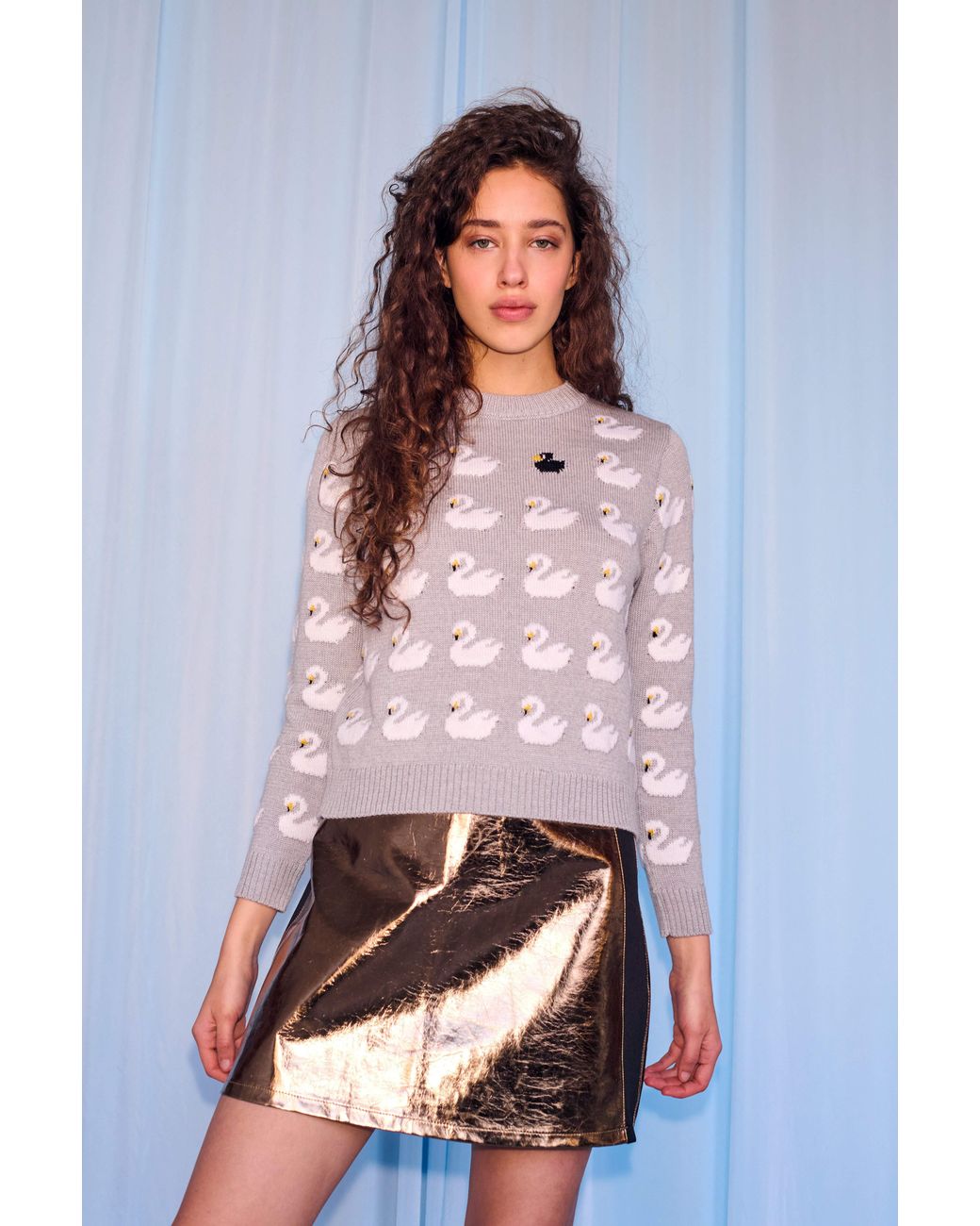 Gigi Knitwear Gray Ugly Duckling Sweater