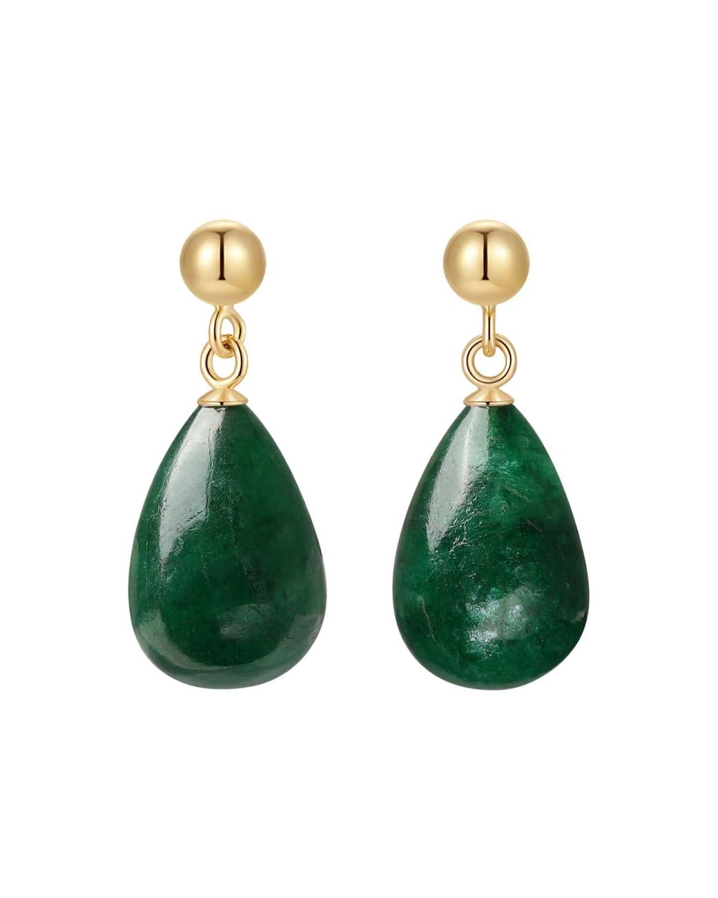 Katy Faye Green May Emerald Earrings