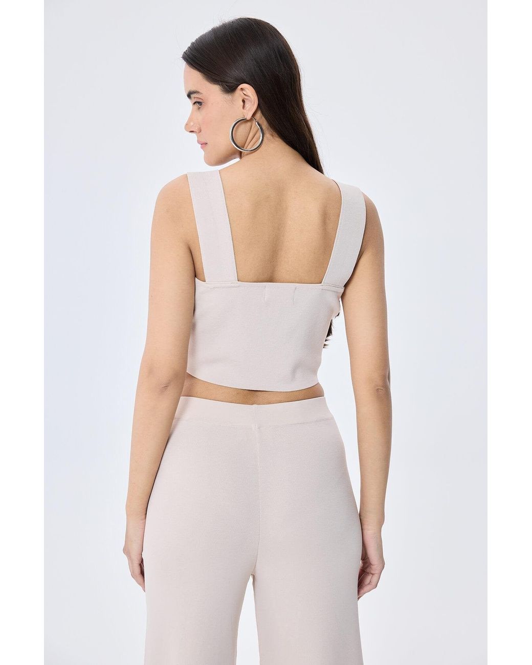 Peraluna Pink Neutrals Martha Knit Bralette