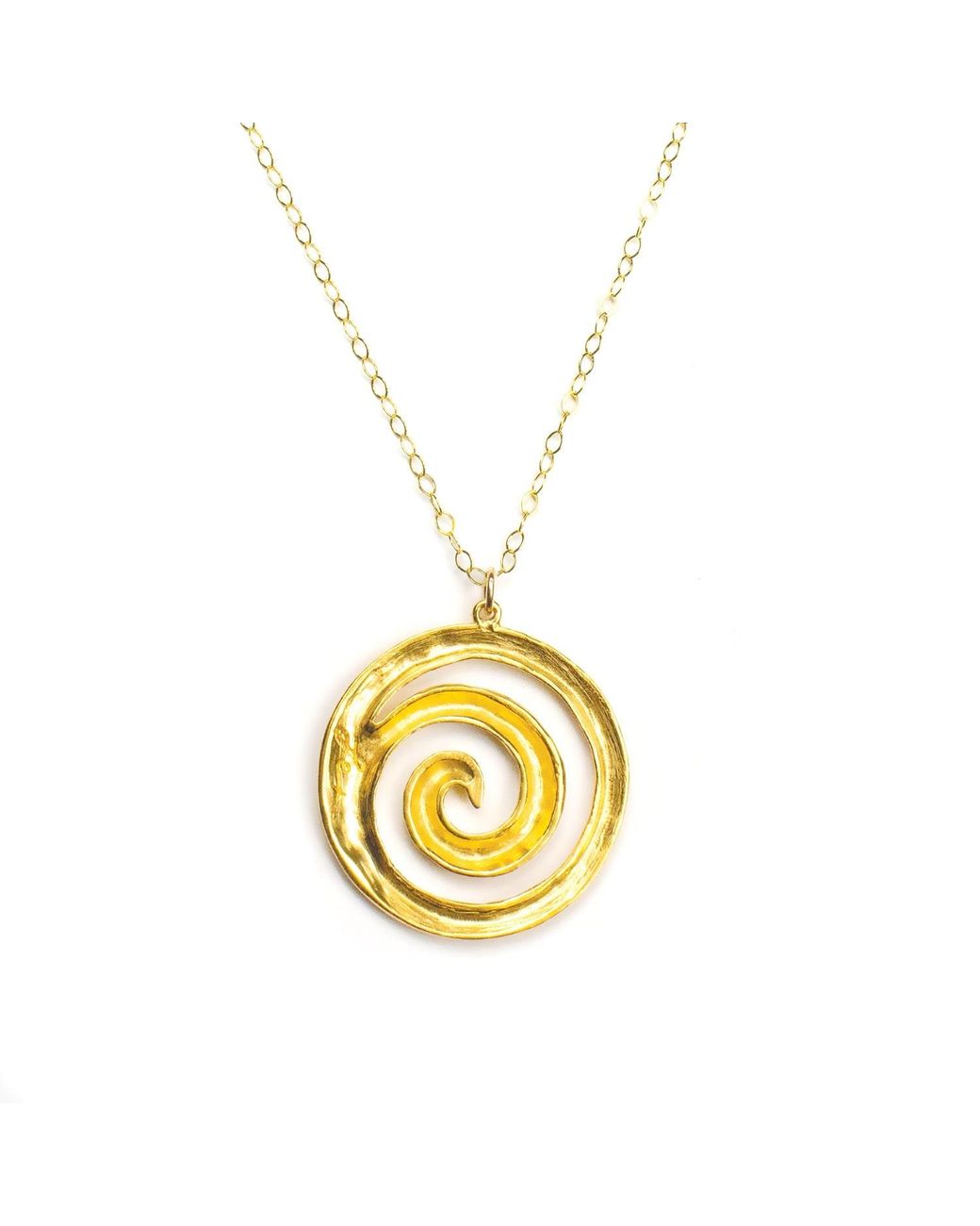 Lexi Jewelry Metallic Maya Swirl Long Necklace