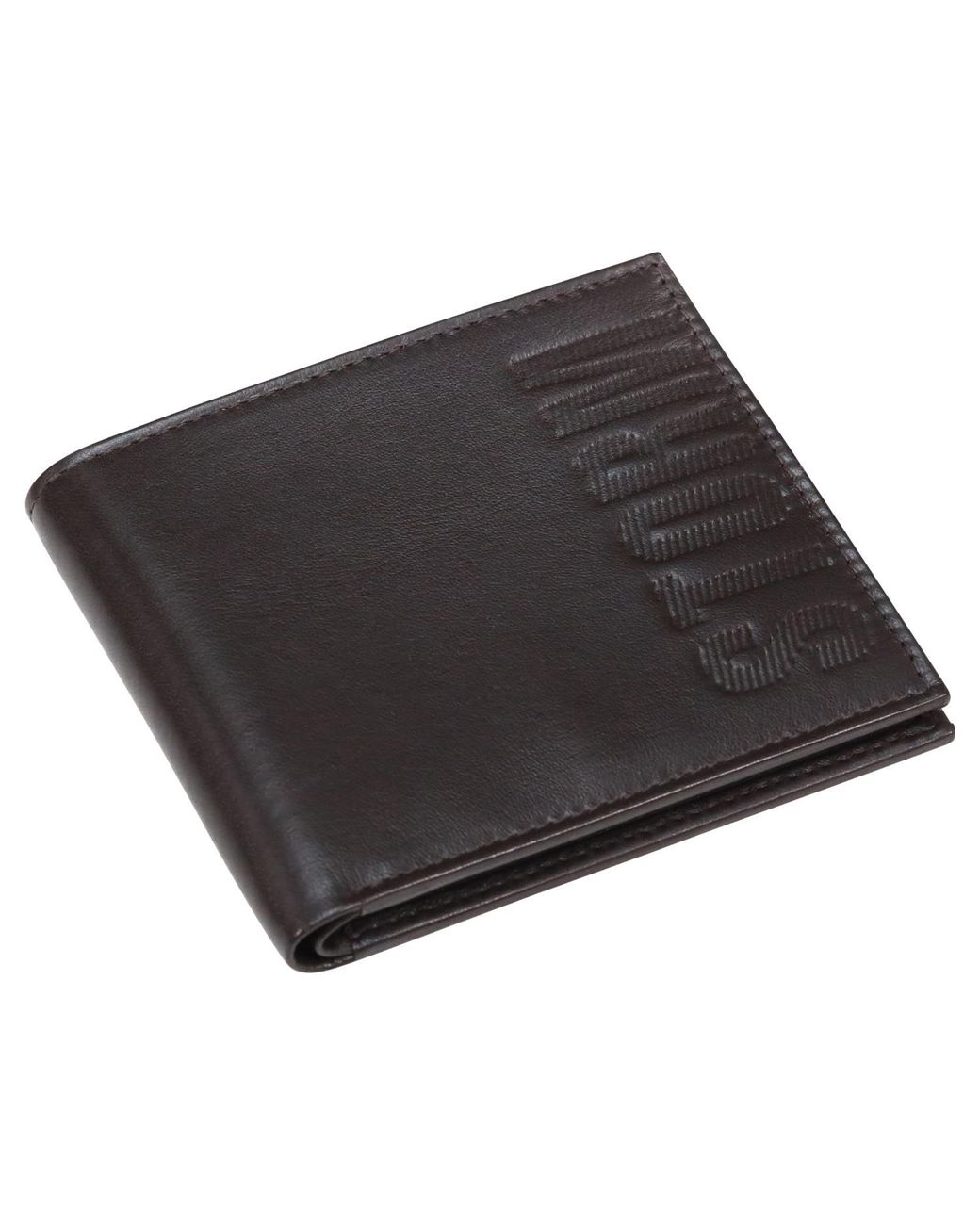 Storm Black Plutus Leather Embossed Wallet for men