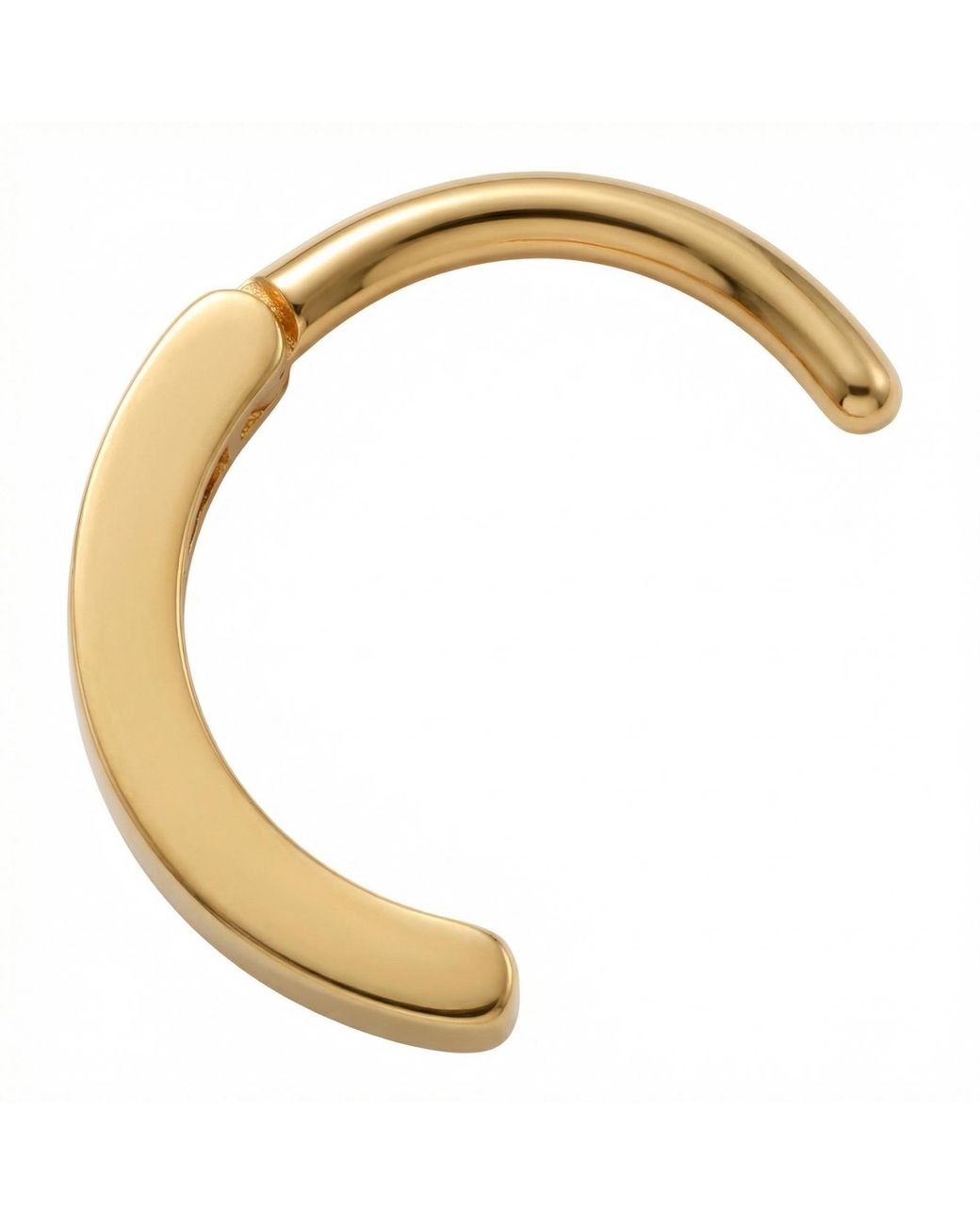 Zahav Jewelry Metallic Solid Huggie Clicker Belly Ring