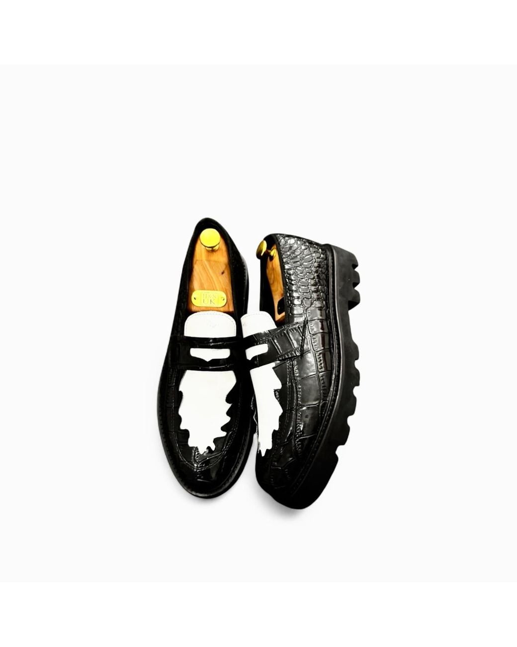 Jpo Black Koch House Platform Loafers for men