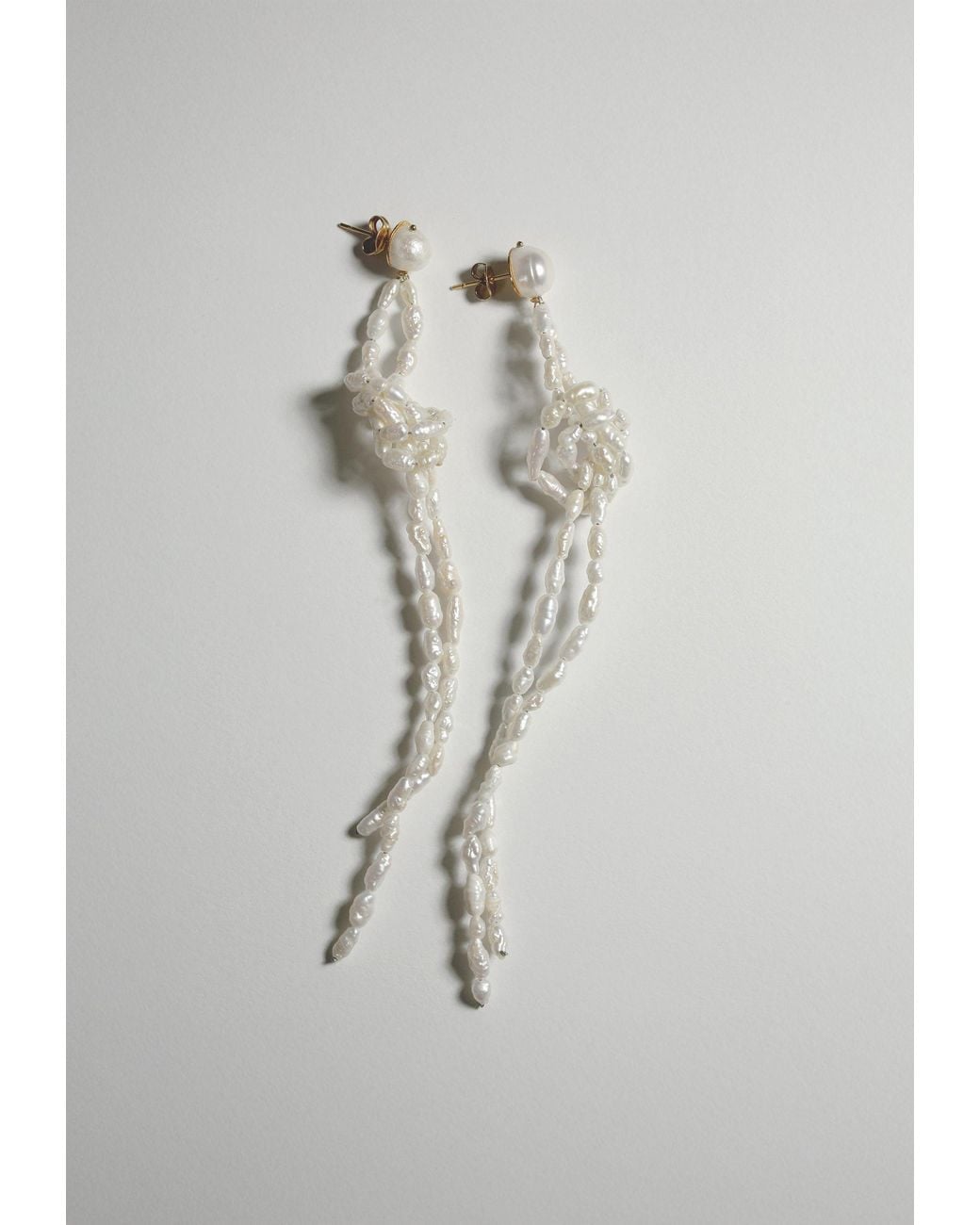 Lavani Jewels White Hebe Pearls Earrings