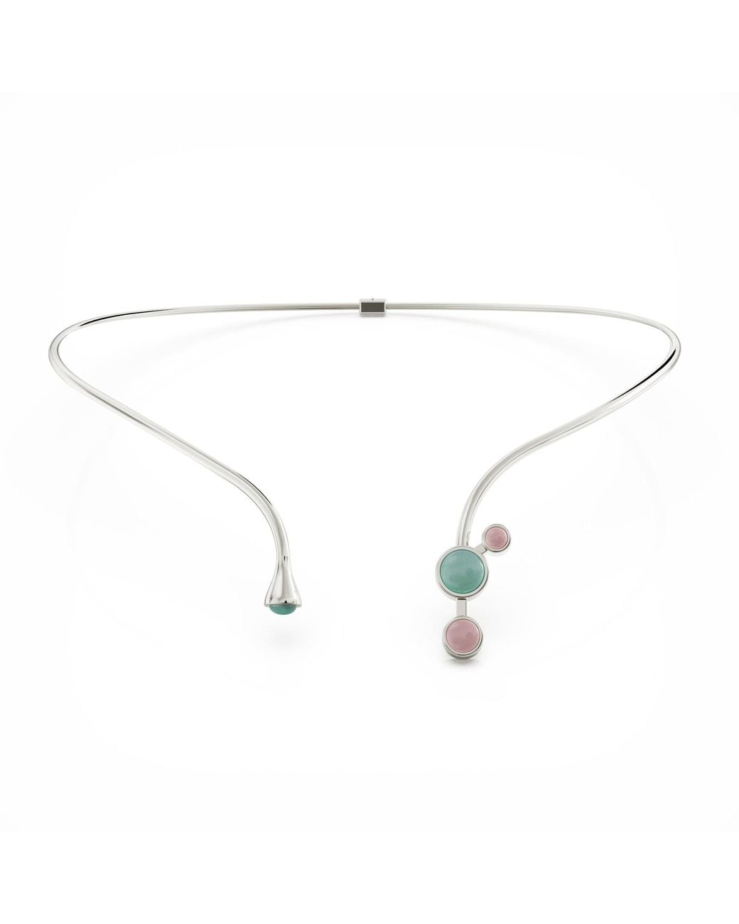 Linda Fiore Metallic Aurora Collier Sterling