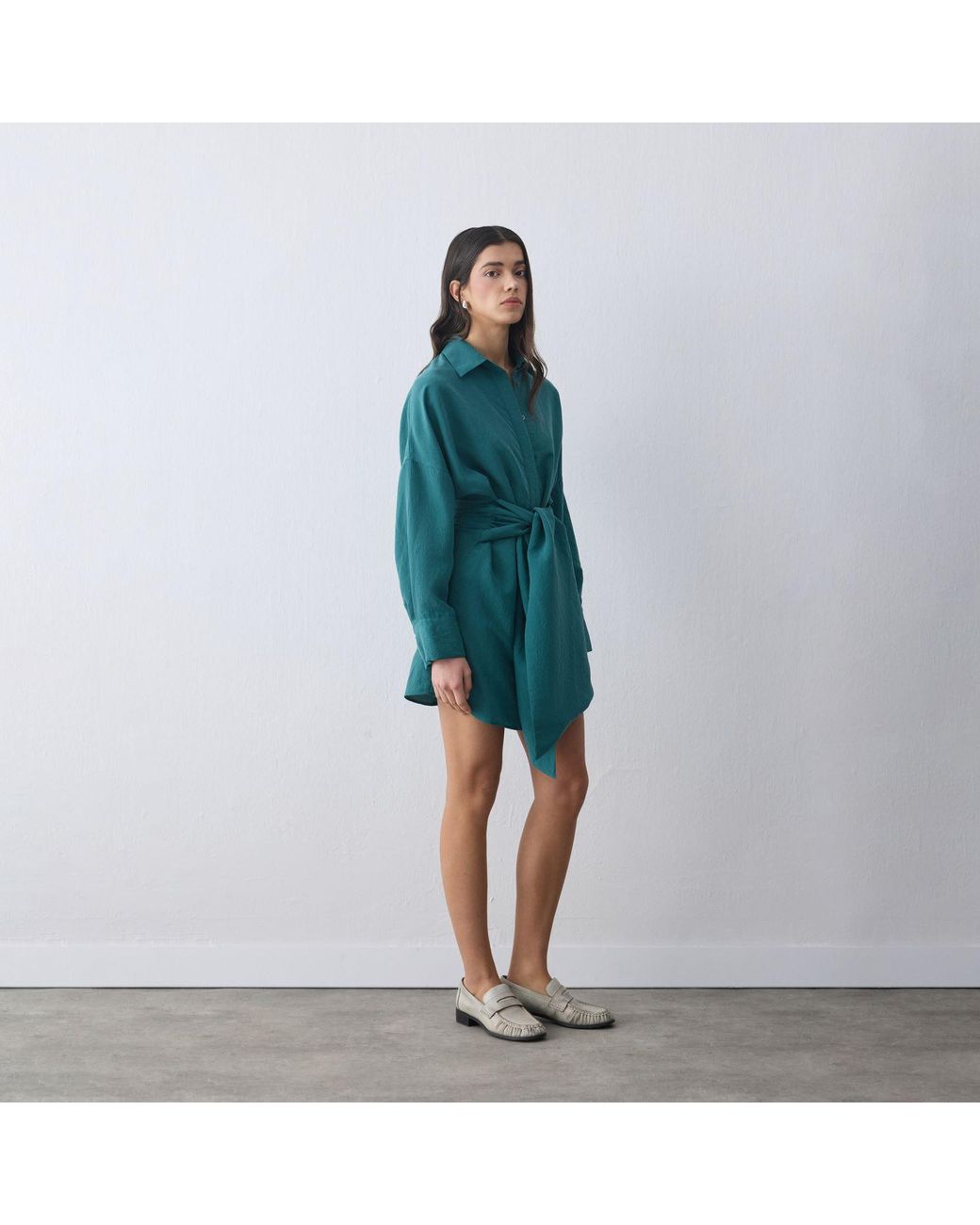 Thisisu Collection Green Verda Shirt Dress