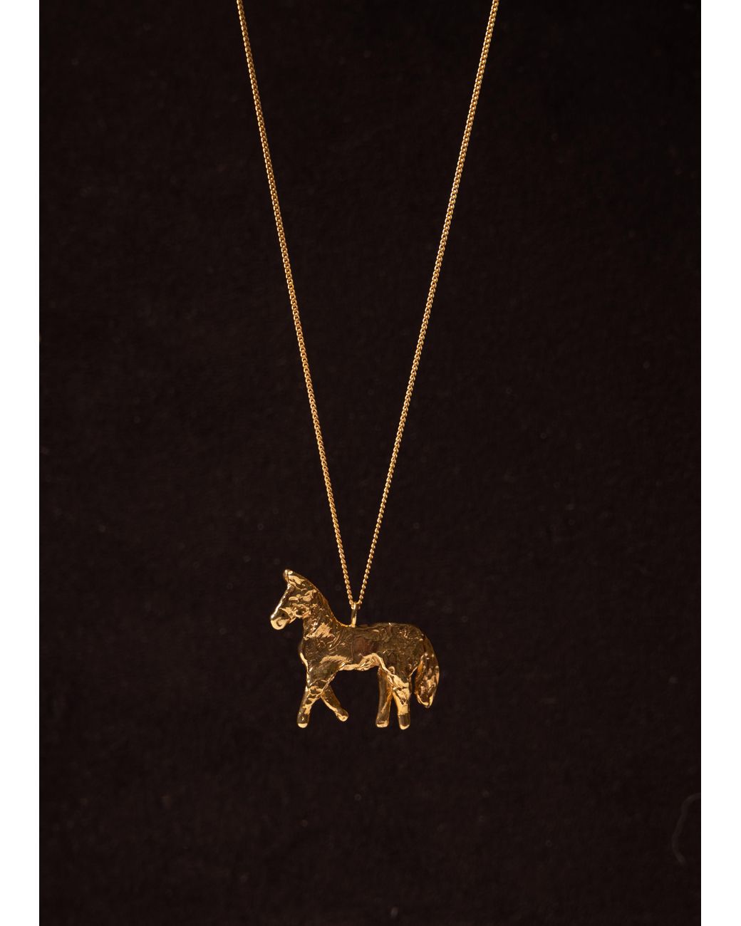 EVA REMENYI Metallic Horse Necklace