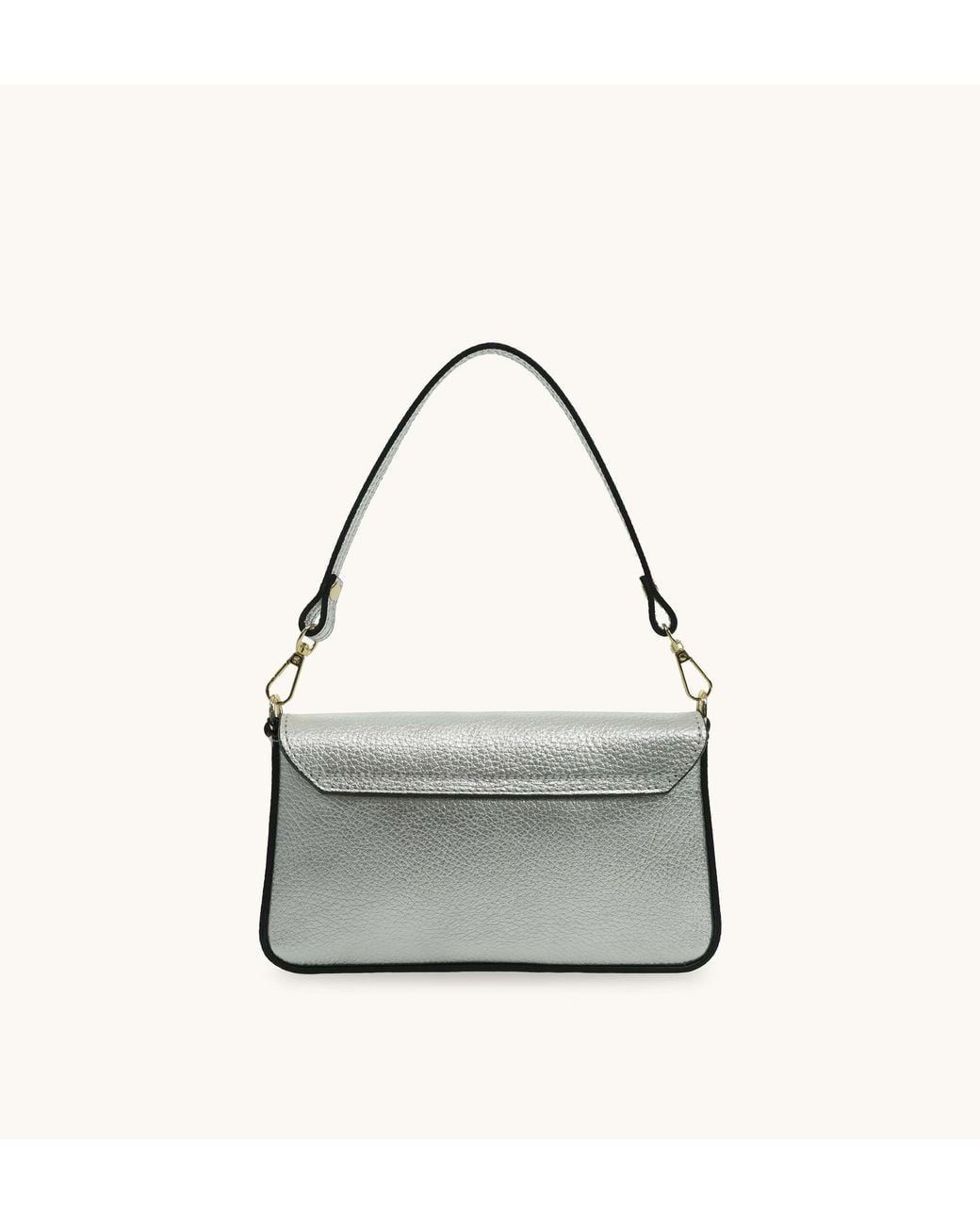 Apatchy London Gray The Munro Leather Shoulder Bag