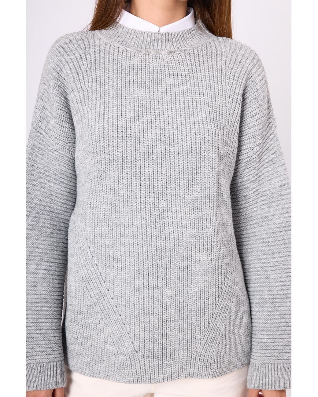 Peraluna Gray Nikita Thessaloniki Knit Pullover