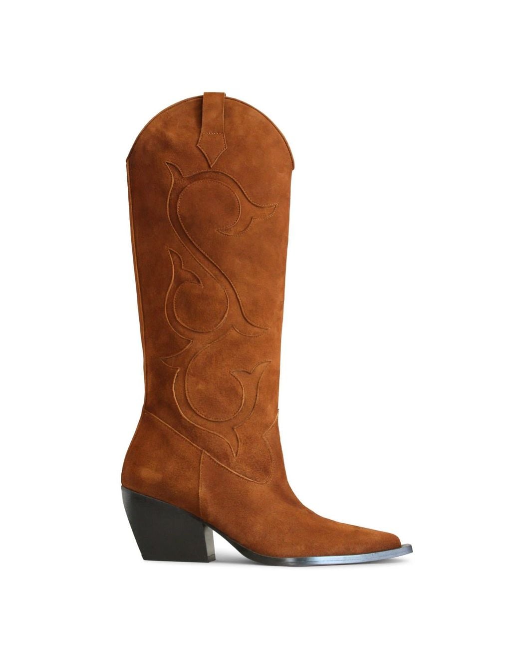 Terry De Havilland Brown Annie Suede Cowboy Boot