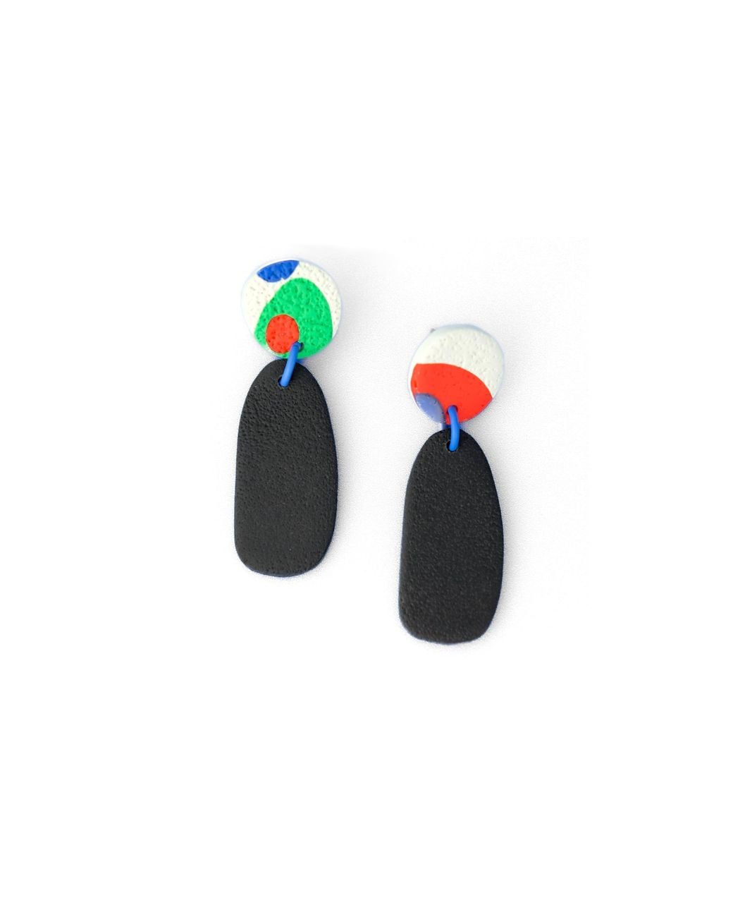 By Chavelli Multicolor Miro Abstract Drop Earrings