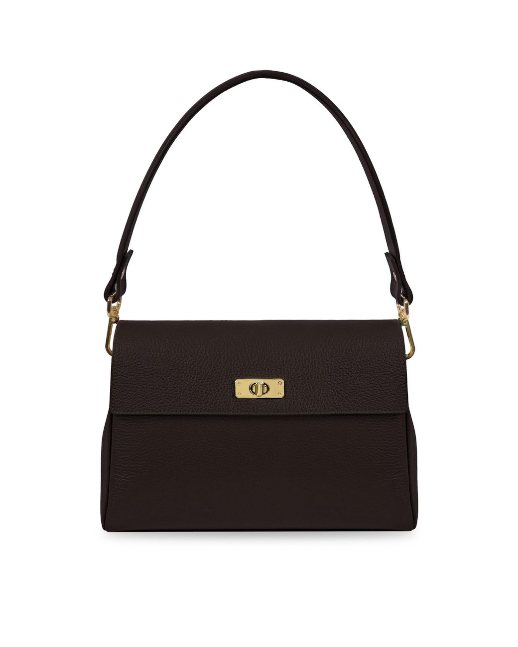 Apatchy London Black The Abi Chocolate Leather Bag