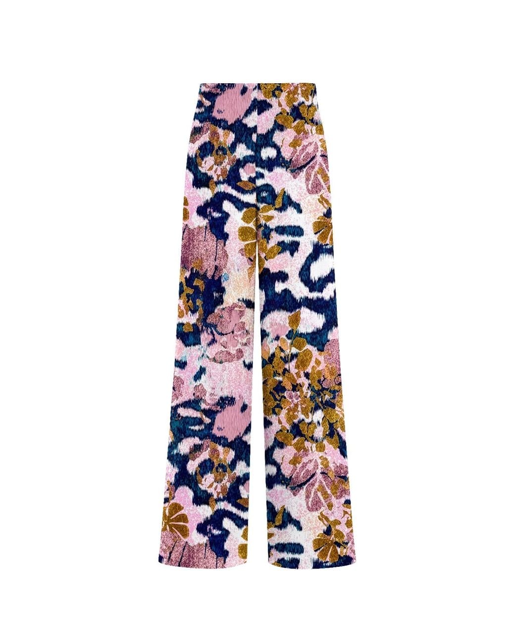 Aloha From Deer Blue Mirage Long Loose Pants